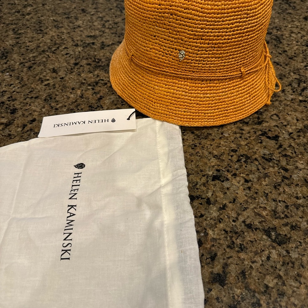 Helen Kaminski Maude Bucket Hat Daffodil 43642 Rollable Size Adjustable Summer
